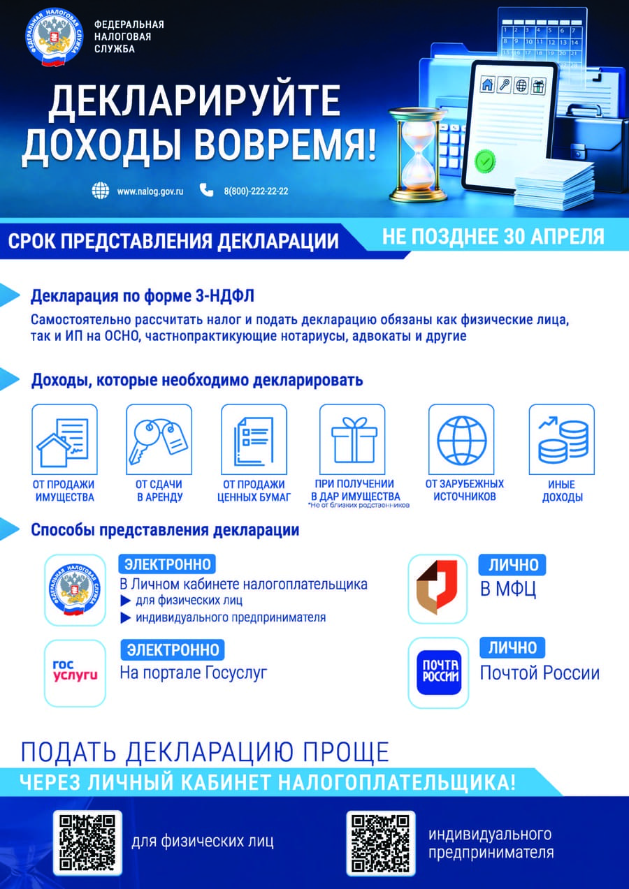 Форма, доходы, способы предоставления декларации
