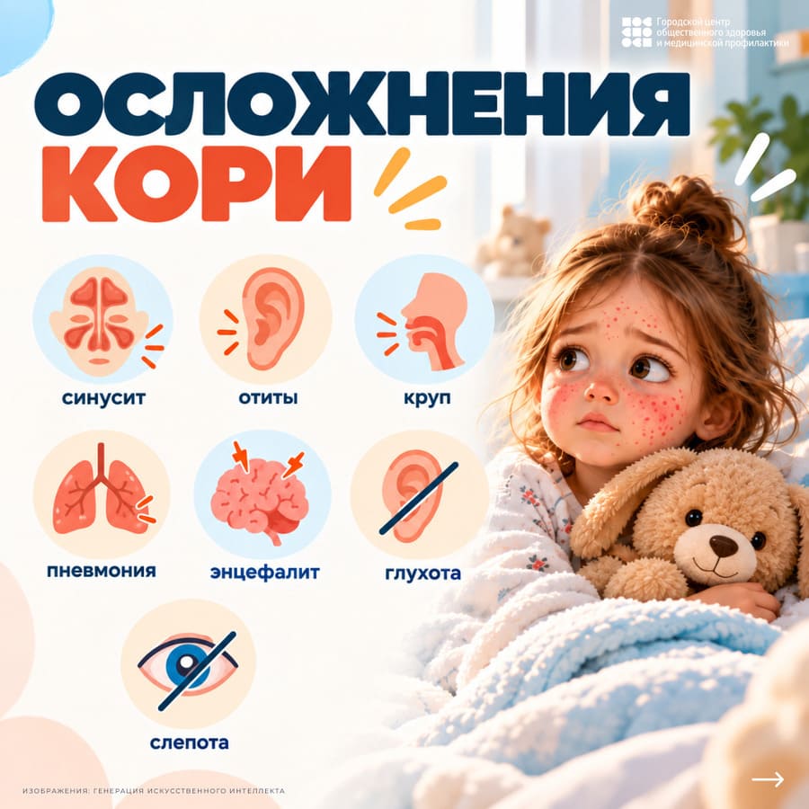 Осложнения кори